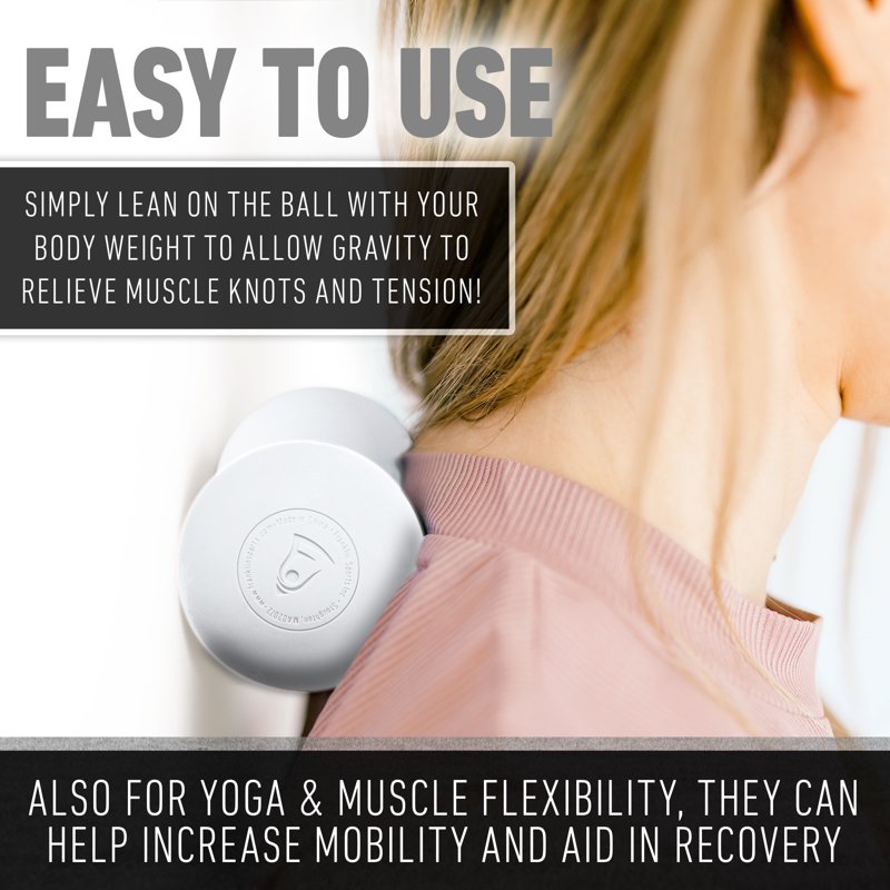Lacrosse Balls - Official Size Rubber Practice and Training Balls, Multi-Purpose for Sports & Muscle Therapy