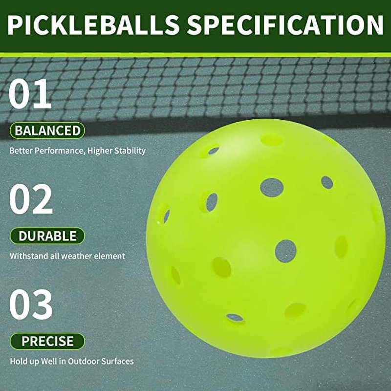 Bonison Sportic USA Pickleball Balls – Green, Indoor & Outdoor, USAPA Approved