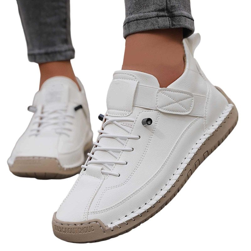 Orthopedic Wide Width Slip-On Sneakers for Women with Arch Support and Non-Slip Sole