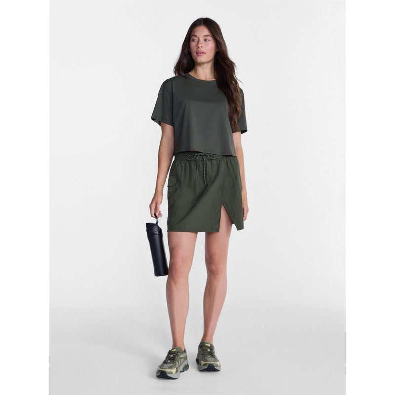 Women's Cargo Ripstop Wrap Skort - Water-Resistant, Built-in Shorts, Multiple Sizes