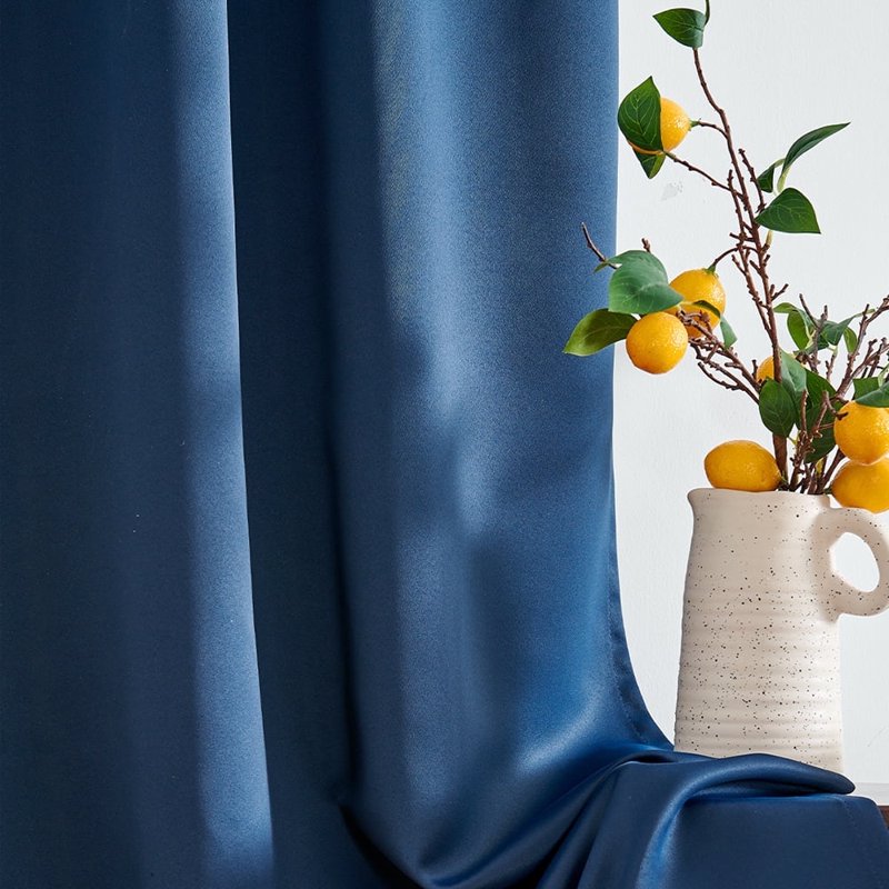Blackout Curtain Panels for Bedroom Living Room Dining Room - Solid Grommet or Rod Pocket Styles