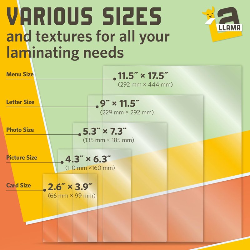 Large Laminating Pouches 11.5 x 17.5 Inches, 3 Mil Glossy Finish, Pack of 20