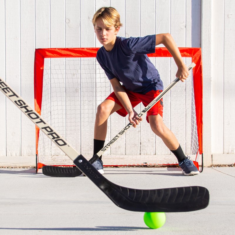 Street Hockey Wooden Sticks Set - Premium Durable Hockey Equipment for Kids & Adults