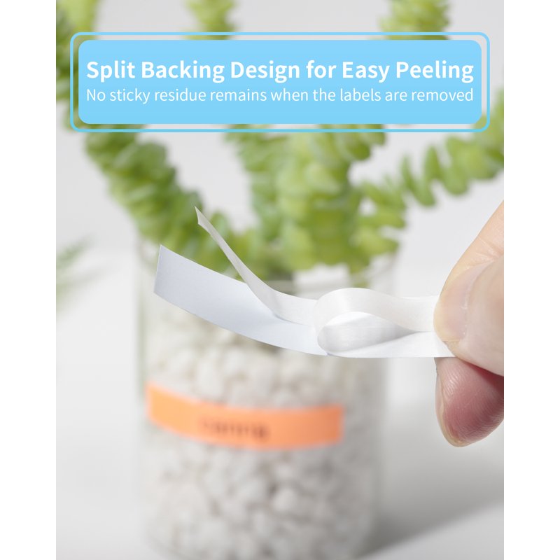 Laminated Label Tape Set for Brother P-Touch - 6 Colors, 12mm, Waterproof & Easy Peel