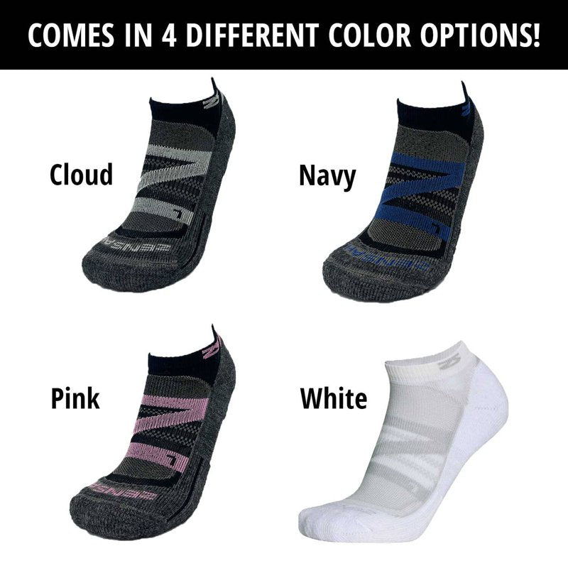 Merino Wool Running Socks - Cushioned, Breathable Athletic Socks for Men & Women