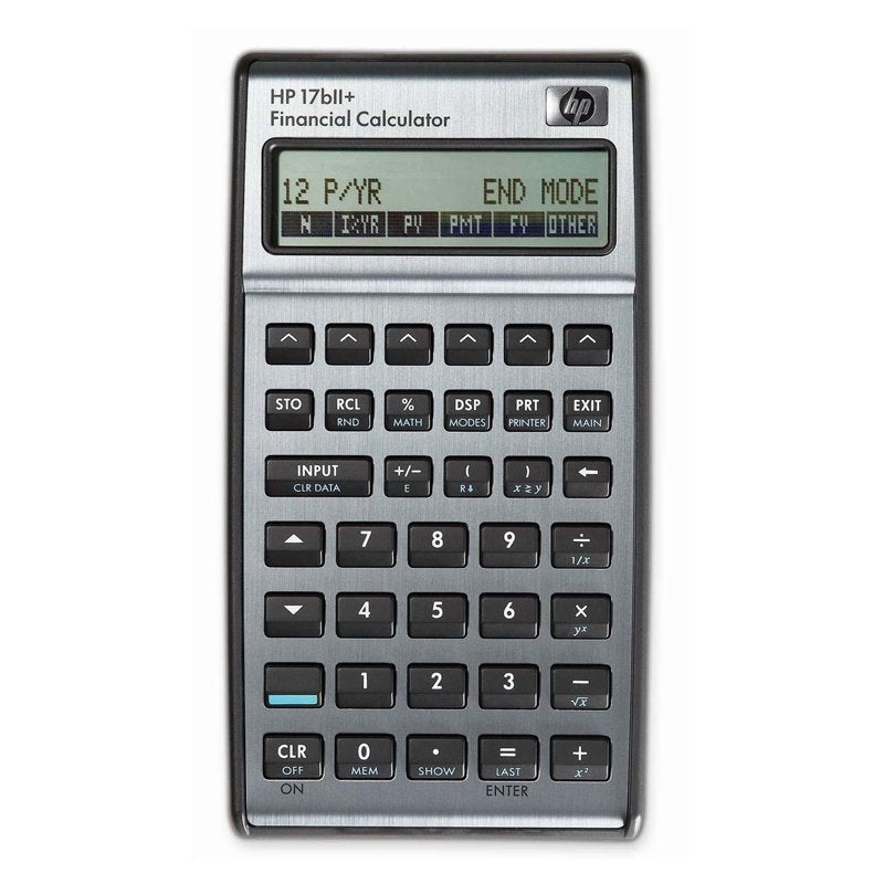 Financial Calculator HP 17bII+ 22-Digit LCD for Business & Finance
