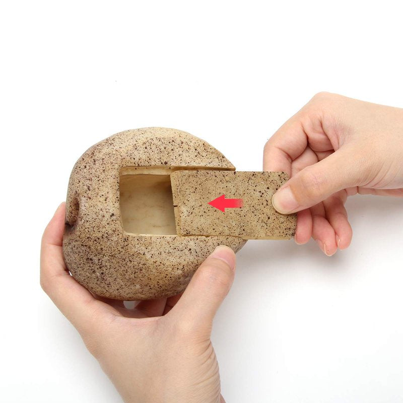 Outdoor Faux Rock Key Hider - Realistic Stone-Like Secret Safe for Garden or Yard