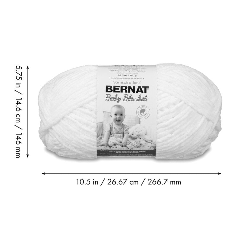 Big Gauge Baby Blanket Yarn - Soft Chenille-Style Polyester for Knitting & Crocheting