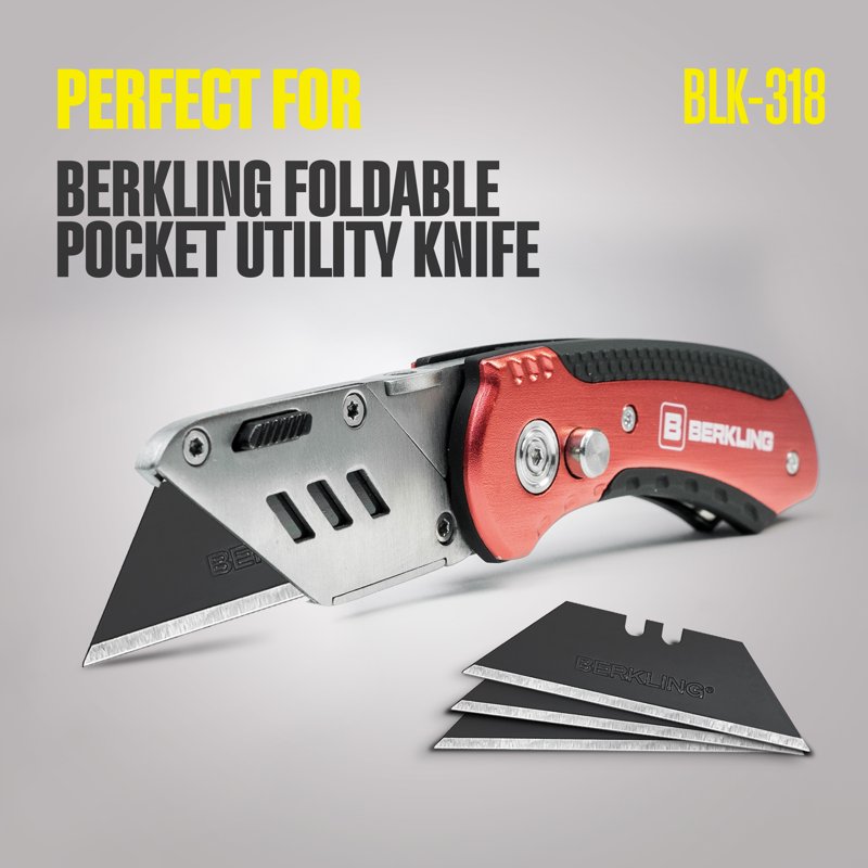Utility Knife Blades 100-Pack Sharp Durable Replacement Blades for Cutter
