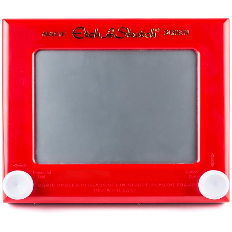 Classic Red Etch A Sketch Drawing Toy for Kids & Adults - Creative Screen Game