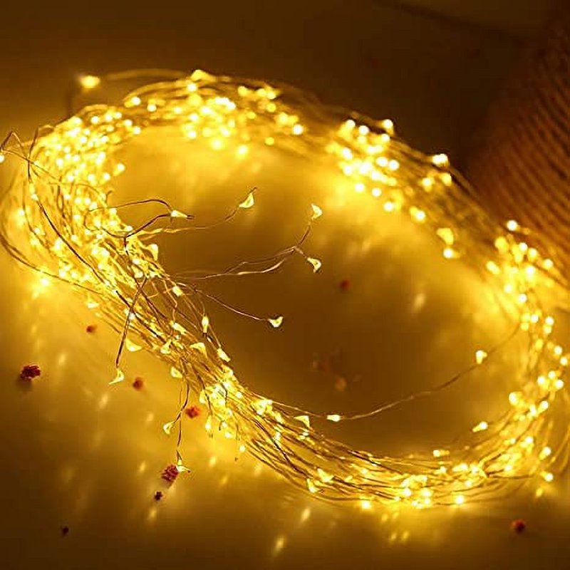 Solar Waterfall String Lights 10 Strands 100 LED Copper Wire Fairy Lights Waterproof