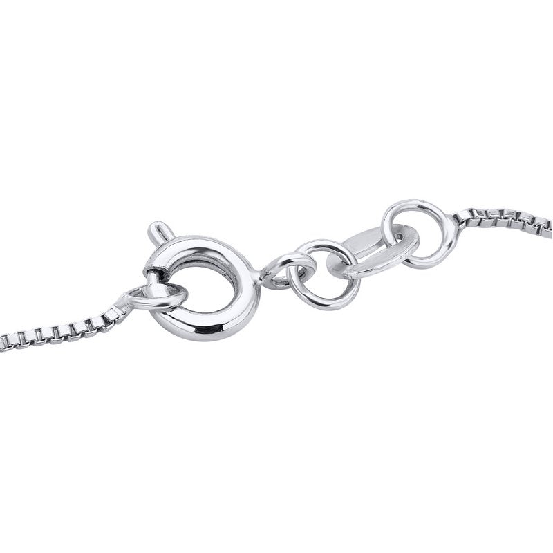 Diamond Accent Silver Heart Pendant Necklace with 18-Inch Chain