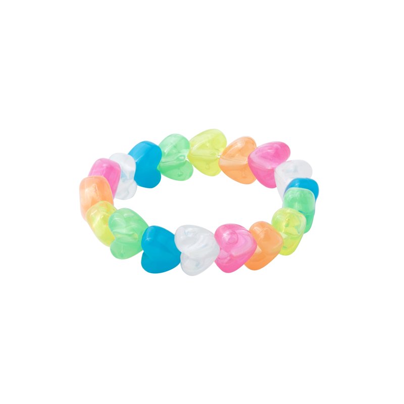 Glow-In-The-Dark Bead Set with Heart, Star, Pony Shapes - Craft Supplies