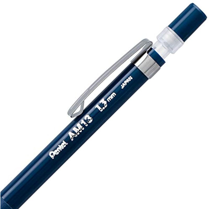 Mechanical Pencil with 1.3mm Heavy-Duty Lead, Dark Blue Barrel & Refill