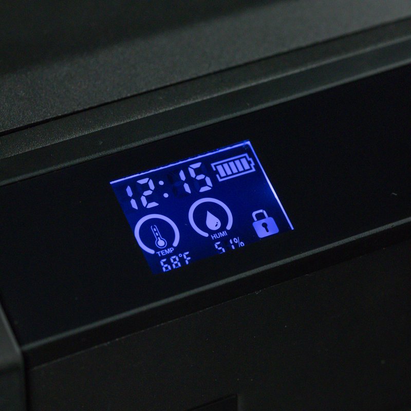 Biometric Gun Safe for 2 Handguns with LCD Display USB-C Emergency Power