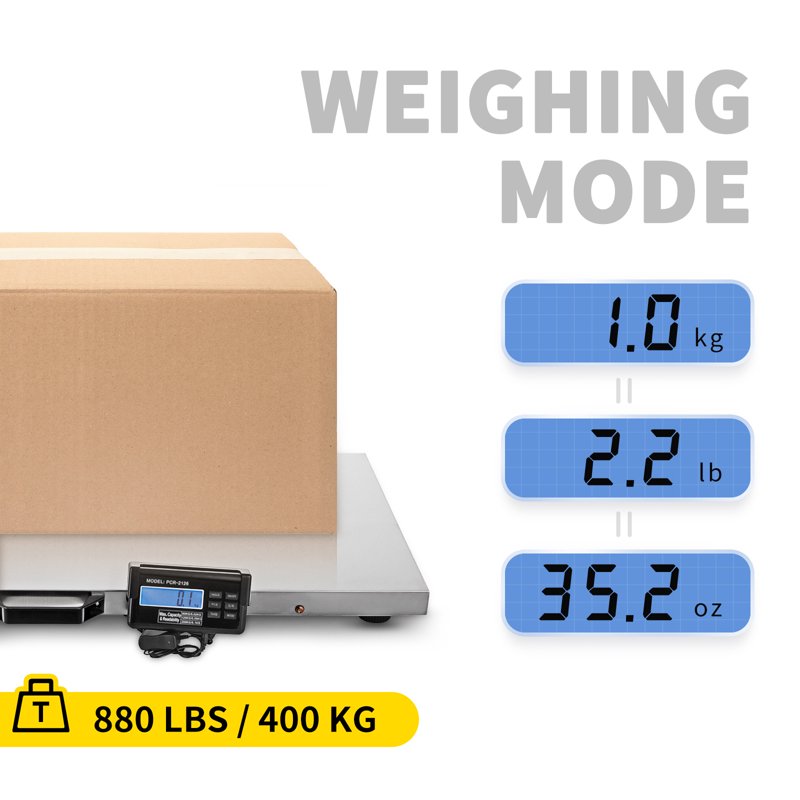 Heavy-Duty Livestock Digital Scale 880 lbs Large Animal Pet Vet Floor Scale