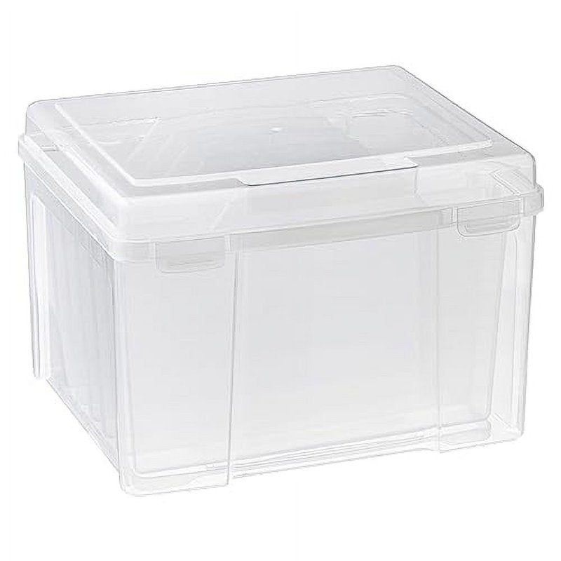 Greeting Card & Craft Storage Organizer with 6 Dividers - Acid-Free Plastic