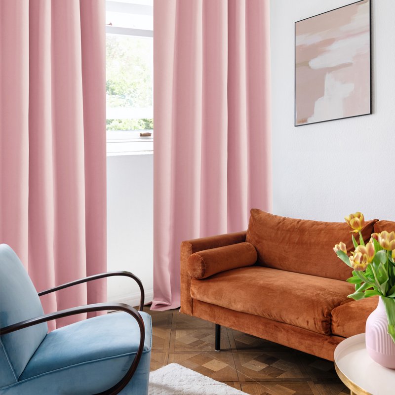 Blackout Curtains with Back Tab - Energy Saving Drapes for Home & Bedroom