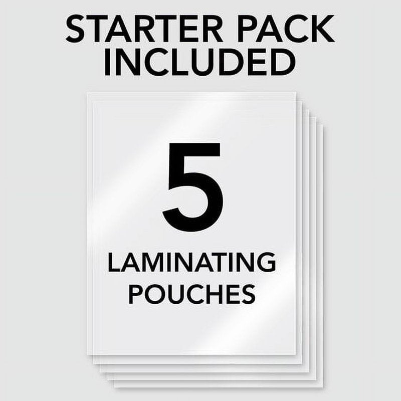 Thermal Pouch Laminator 9-Inch Max Width, 4-Minute Warm-up, 3-5 Mil - Home & Office Use