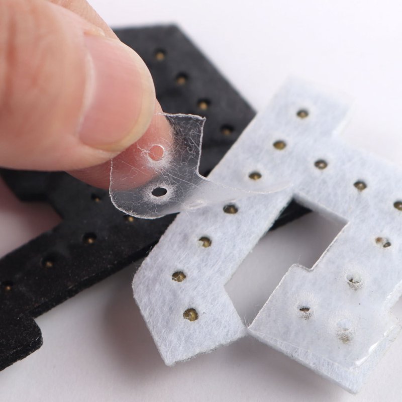 Pearl Rhinestone Letter Patches 26-Pack Self-Adhesive Fabric A-Z Stick-On Embellishments