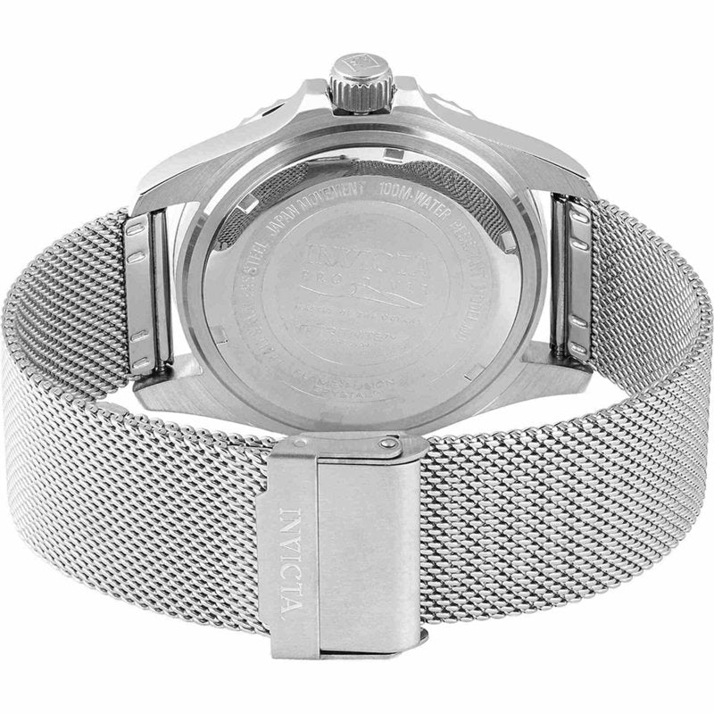 Men's Pro Diver 43mm Quartz Watch with Steel Case and Mesh Band