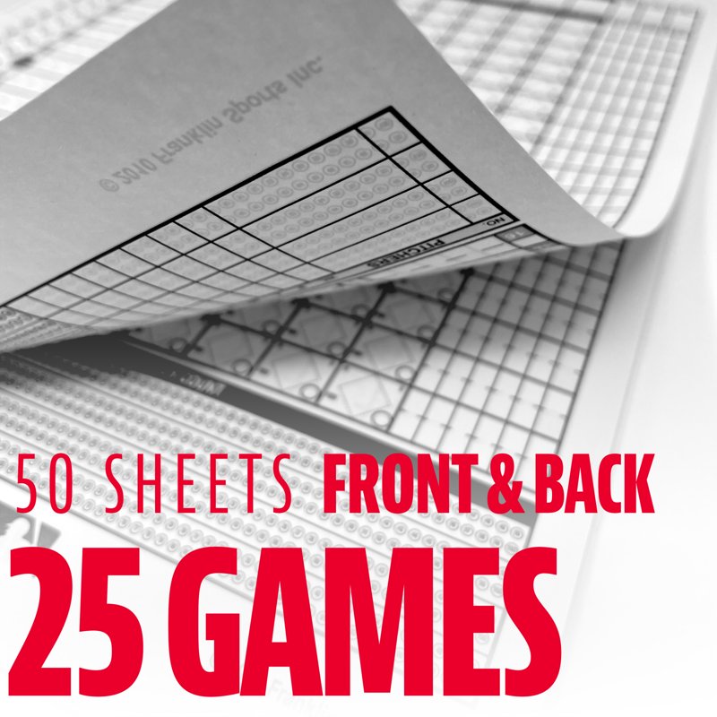 Baseball and Softball Scorebook - 25 Game Scorekeeping & Stats Book