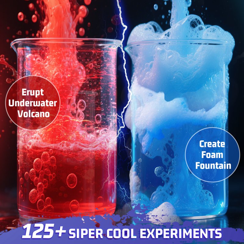Kids Science Kit with 125 Experiments - STEM Learning & Educational Toys for Ages 4-12