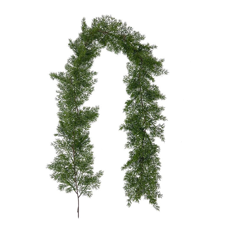 6.2FT Christmas Pine Garland - Real Touch Artificial Greenery for Holiday Decor