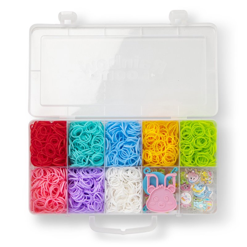 Kids DIY Rainbow Loom Care Bears Bracelet Kit with Charms & Bands