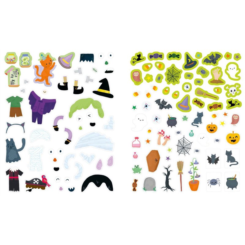 Halloween Activity Book with Stencils, Stickers & Crafts for Kids