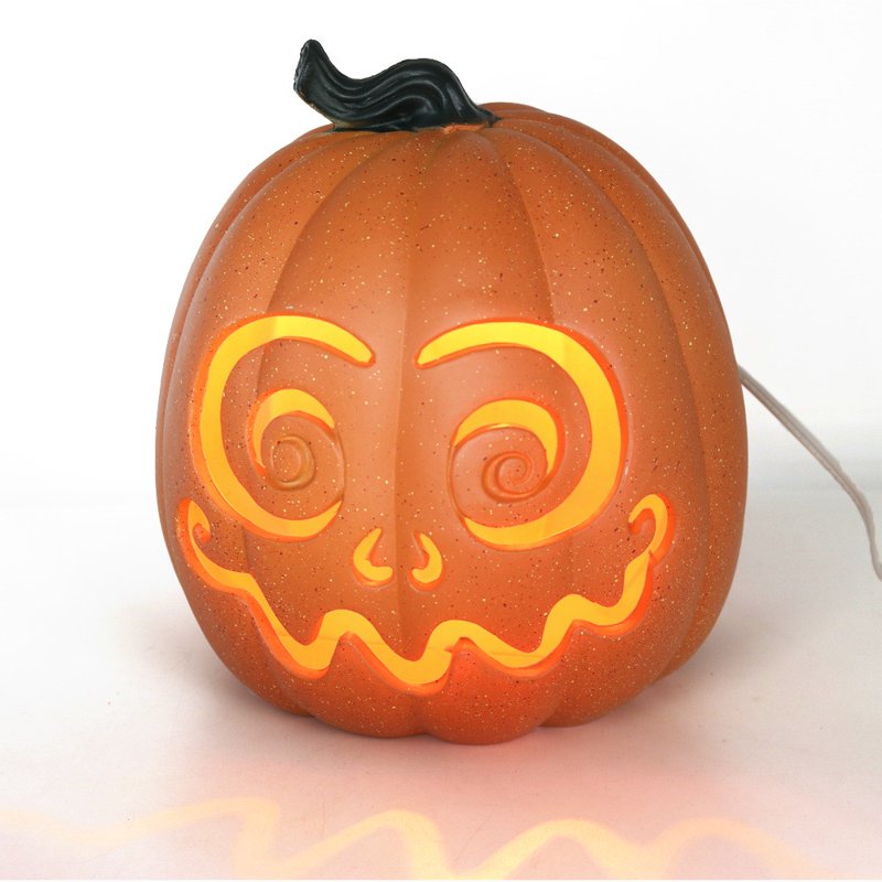 Halloween LED Pumpkin Lantern Light Up Jack O Lantern Decor Indoor Outdoor