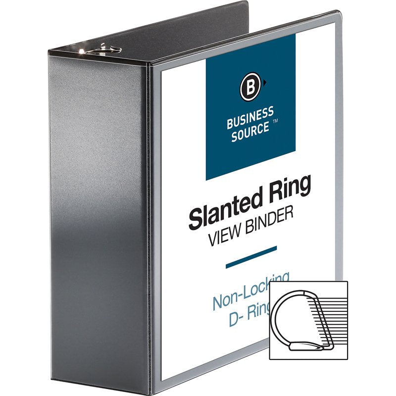 4-Inch Capacity Business Binder with Slant D-Rings and Clear Cover