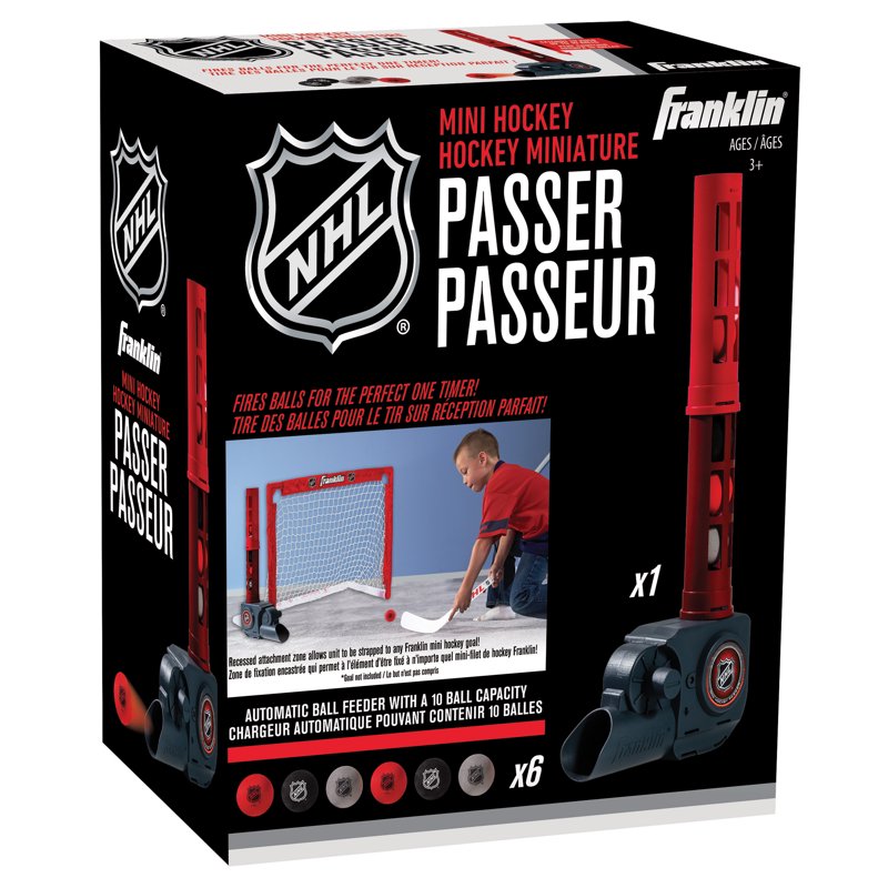 Mini Hockey Ball Passer - Automatic Foam Ball Shooter for Kids & Hockey Practice