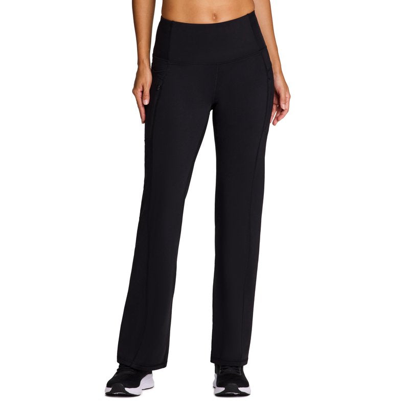 Women's Fleece Lined Bootcut Yoga Leggings with Zipper Pockets – Activewear Pants