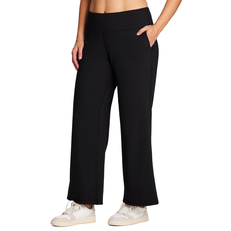 Plus Size Squat Proof Flare Leggings with Pockets - High Waist Yoga Pants