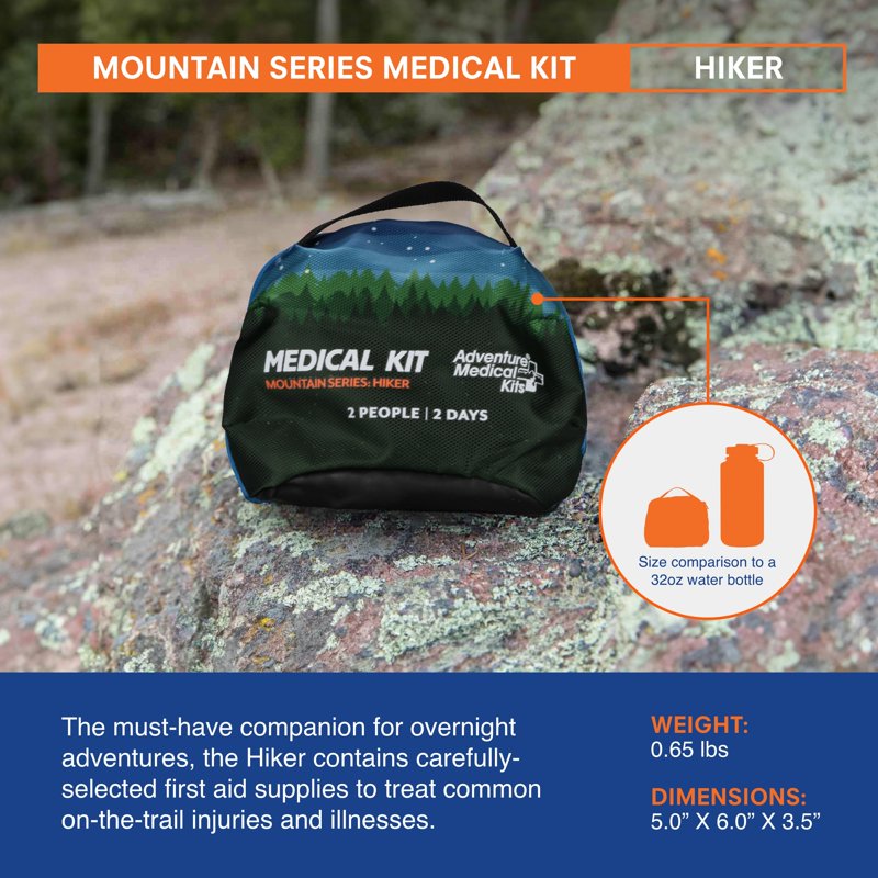 Adventure Medical Kits Mountain Series Hiker First Aid Kit - Forest Bag