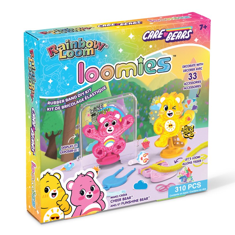 DIY Care Bears Bracelet Kit with Loom & Accessories - Rainbow Loom Loomies