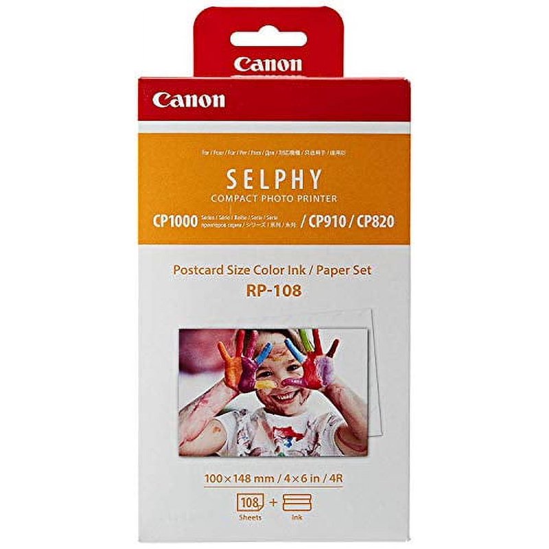 Canon RP-108 Color Ink and Paper Set for Canon Selphy Printers 324 Sheets