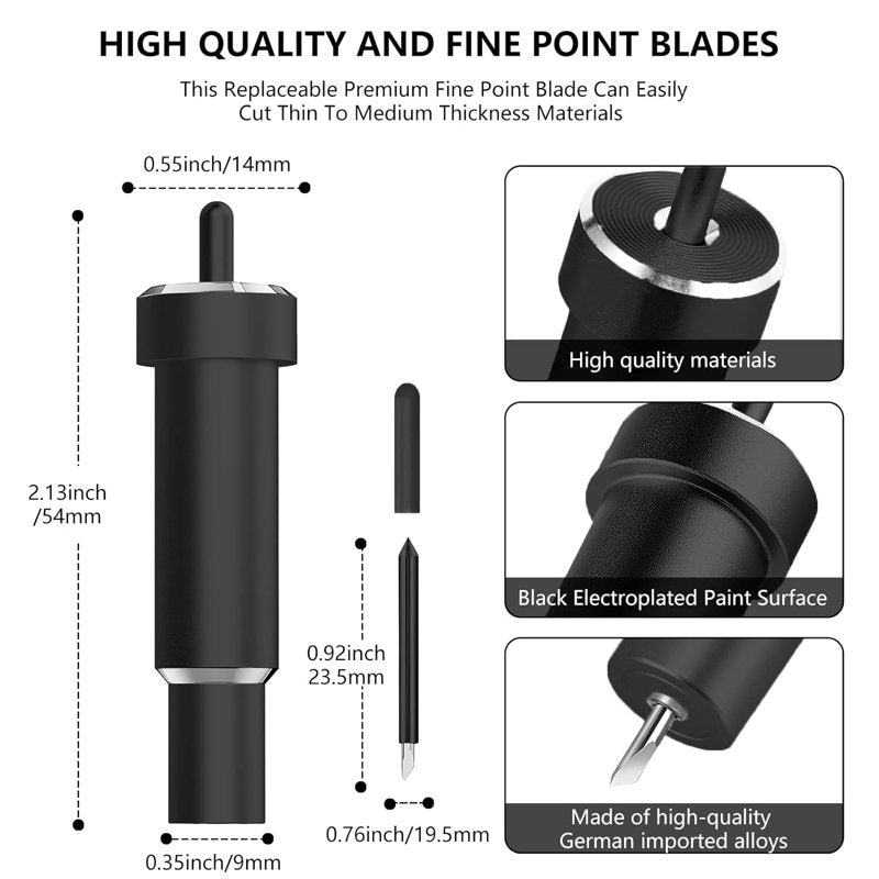 Deep Cut Blade for Cricut Maker Series - Gold, 6-Pack for Thick Materials