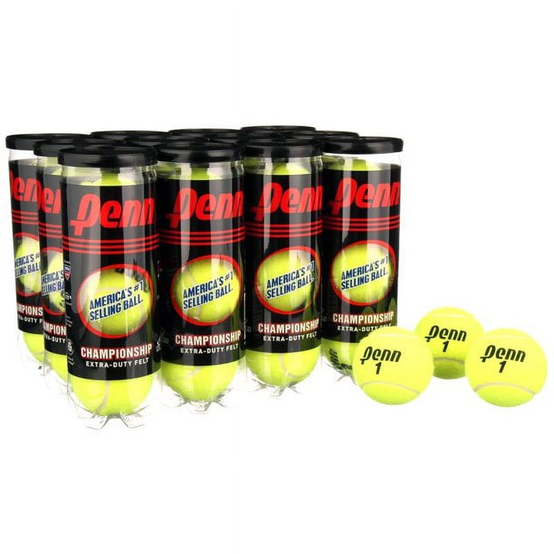 Penn Championship Extra Duty Tennis Balls - 36 Balls, USTA Approved