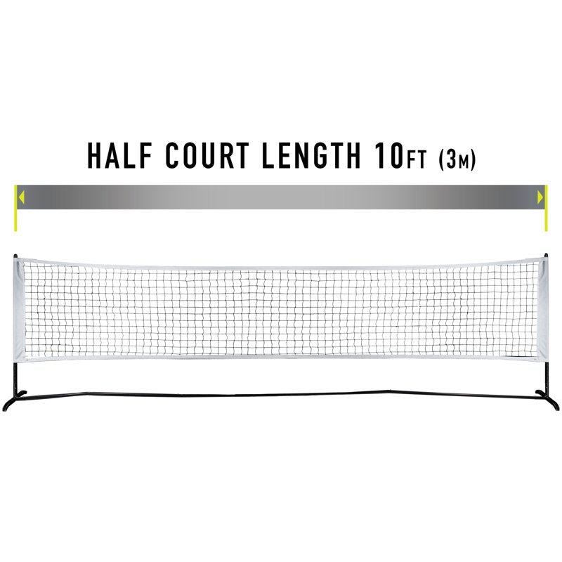 Pickleball Net Set with Paddles and Balls - Half Court Portable Game