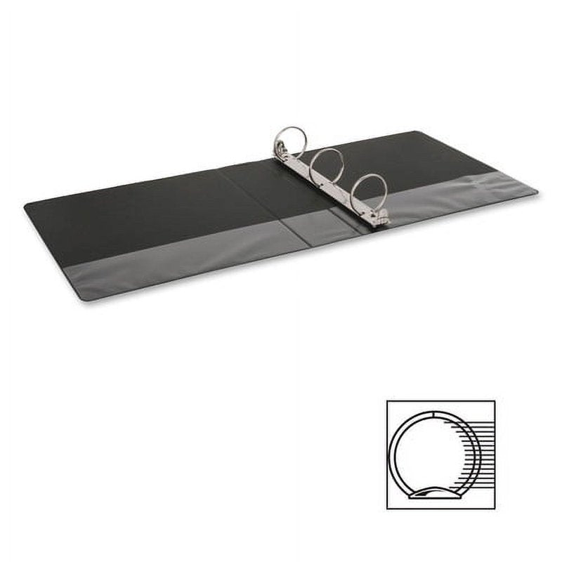 2-Inch Capacity Round-Ring Binder - Black, 8.5 x 11 inch, 475 Sheet Capacity
