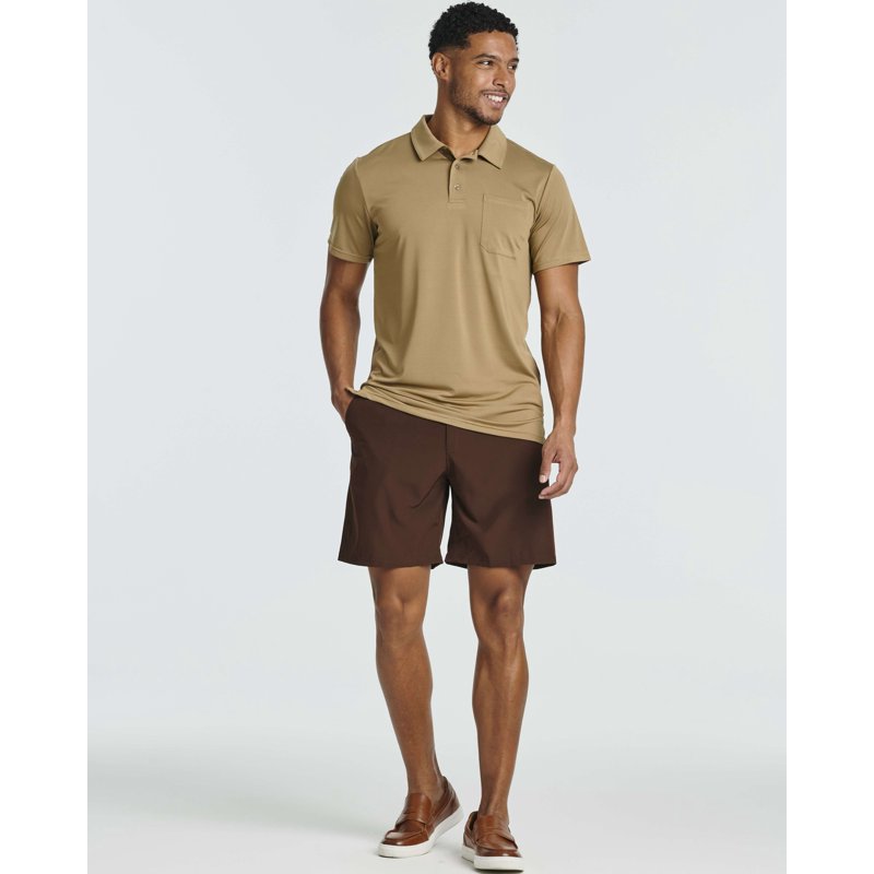 Real Essentials 3 Pack Men’s Short Sleeve Pocket Polo Shirt - Dry-Fit Moisture-Wicking (Variation: Set 6, M)