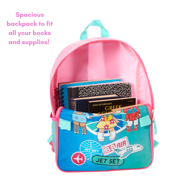 Kids Girls Backpack with Detachable Lunch Bag - Pink, School & Travel