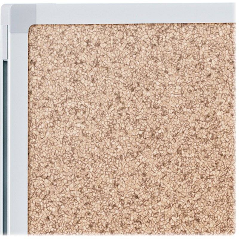 Classic Cork Bulletin Board with Aluminum Frame - Wall Mountable Office Display