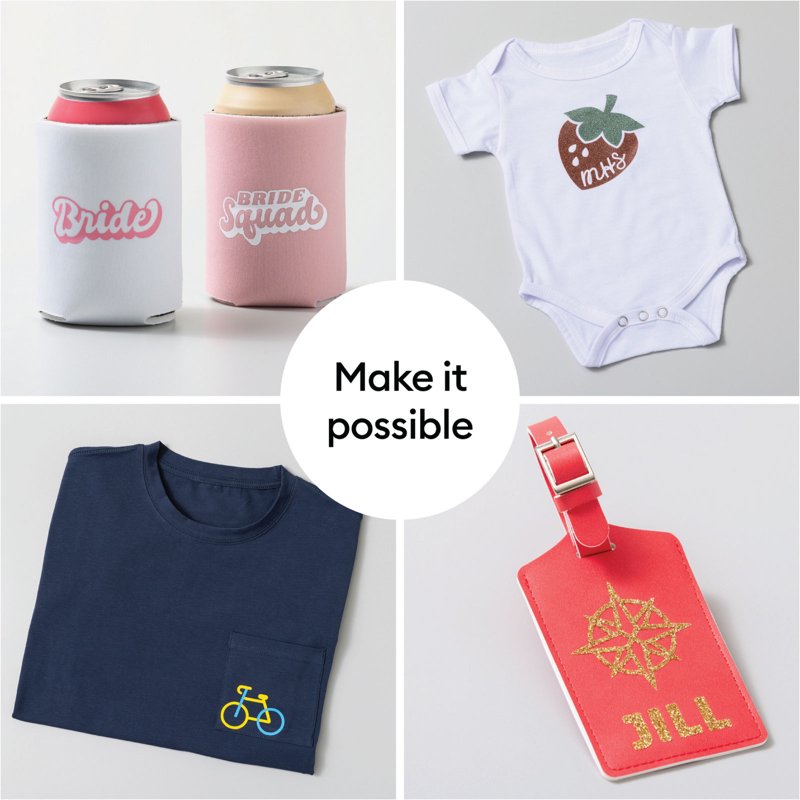 Smart Iron-On Vinyl Roll for Cricut Joy - Heat Transfer Material, 5.5 in x 6 ft
