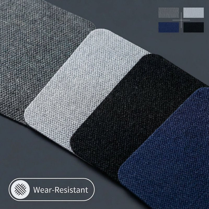Iron-On Fabric Repair Patches 12-Pack - Waterproof Denim & Clothing Mends