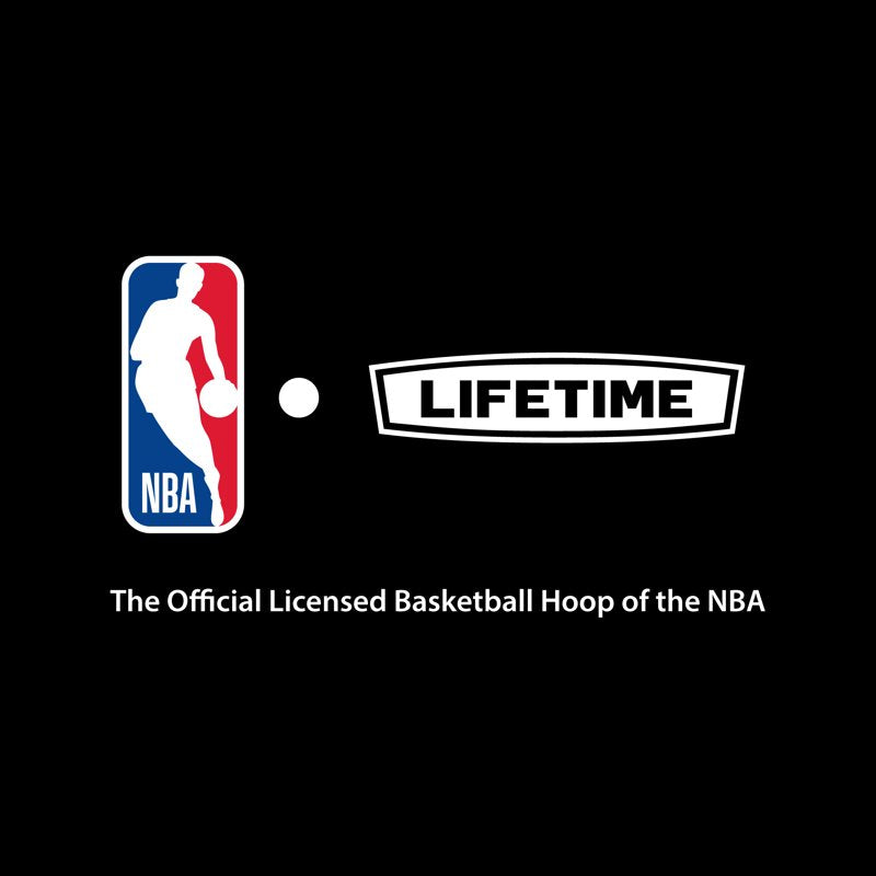 Adjustable In-Ground Basketball System with 50-Inch Shatterproof Backboard - NBA Branded 7.5ft-10ft