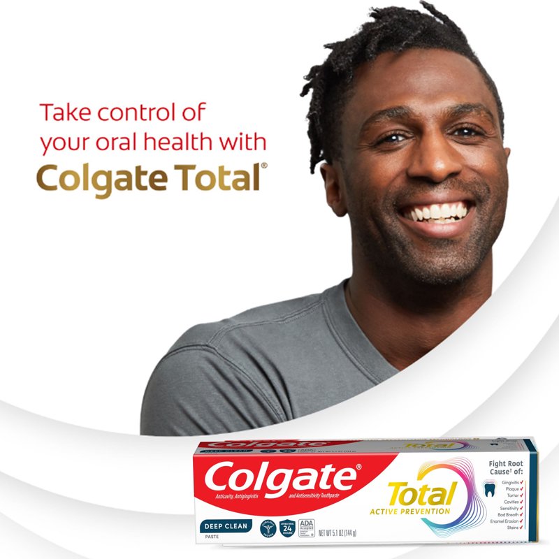 Deep Clean Toothpaste with Fluoride - Mint, 3 Pack, 5.1 oz - Prevents Cavities and Gingivitis