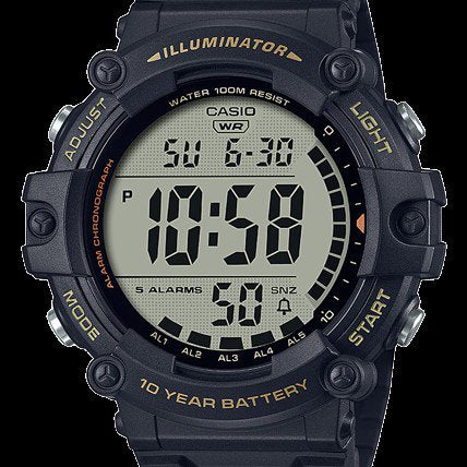 Digital Watch with Wide LCD, Water Resistance, Long Battery Life - Unisex